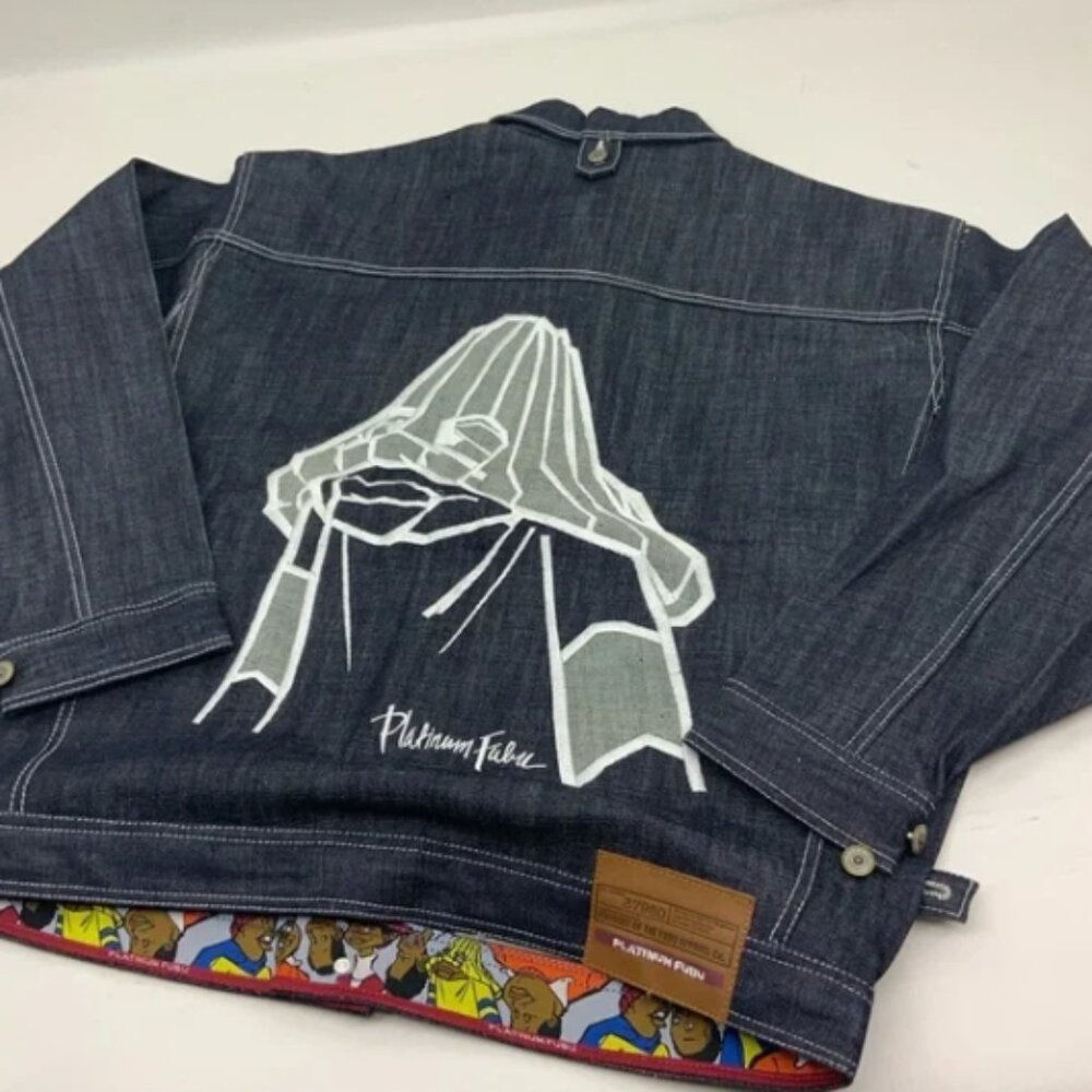 Men's Fubu Raw Blue Hornet Denim Jacket NWT